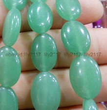 15 Inch natural 13x18mm Green Aventurine Jade Gemstone Oval Loose Beads