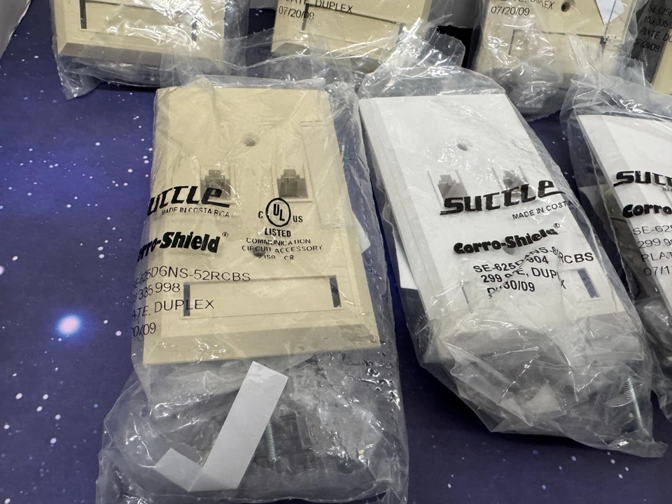 Lote de 9 tomas de pared para teléfono dúplex de 2 líneas Suttle Corro-shield RJ-11C Foto 2 de 4