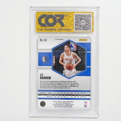JJ Redick 2020-21 Panini Mosaic Tmall Gold Wave Prizm #52