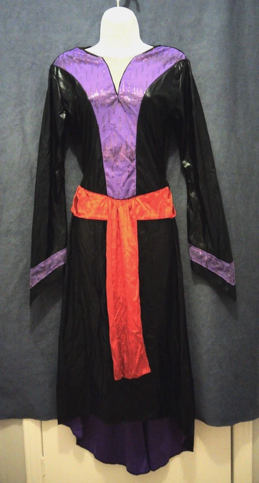 Vestido fantasia Disney Villains Wicked Evil Queen apenas adulto tamanho médio 8-10 bruxa - Imagem 2 de 4