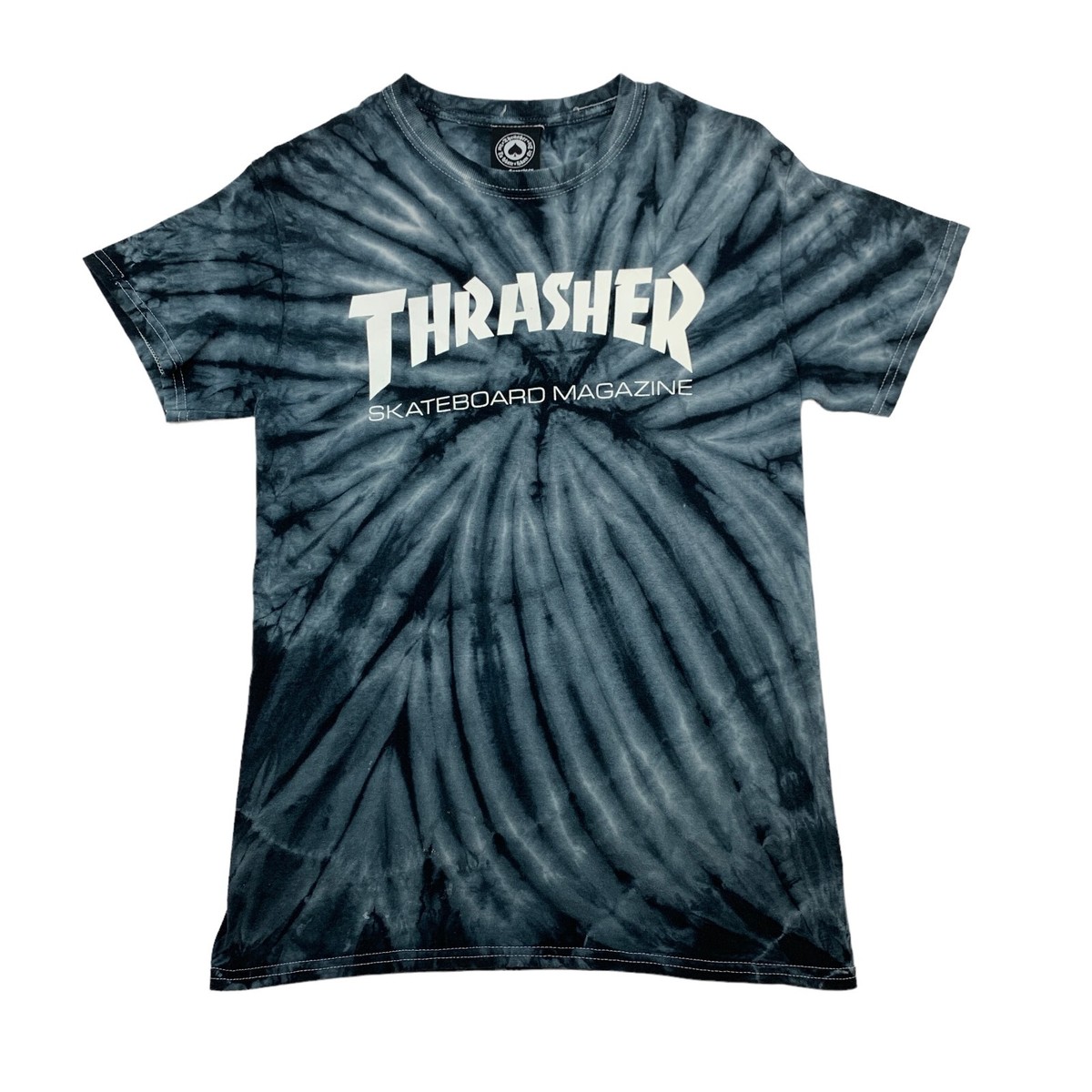 スケートボード thrasher skateboard magazine t-shirts Thrasher Skakeboard Magazine T Shirt Men S Small Tie Dye