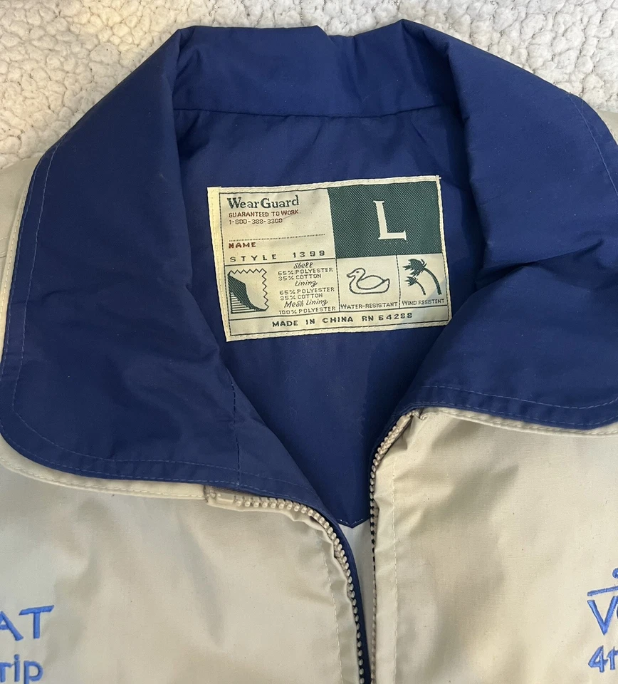 Vintage Star Trek Voyager Promo GRIP Cast & Crew Jacket Mens Large - Image 2 of 3