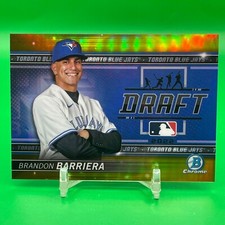 2022 Bowman Draft Night Gold Refractor Brandon Barriera #/50 BDN-8 01/50!