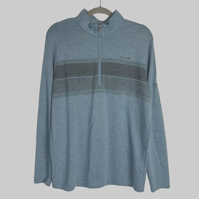 Travis Mathew Mens Medium Blue 1/4 Zip Pullover Top Golf Oak Quarry Golf  Club
