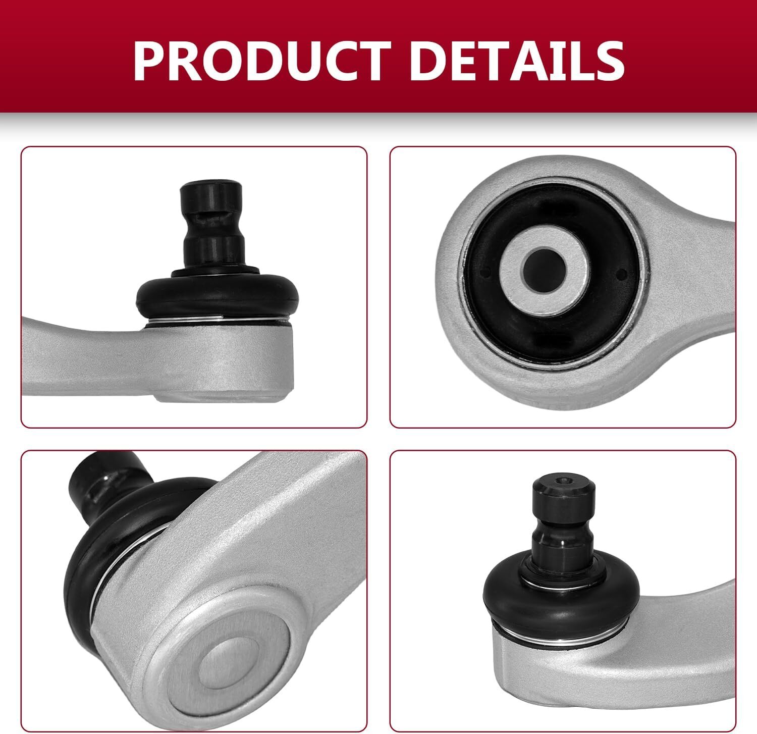 14Pcs Control Arms Tie Rod Upper Lower For 2004-19 Bentley Gt, Gtc & Flying Spur