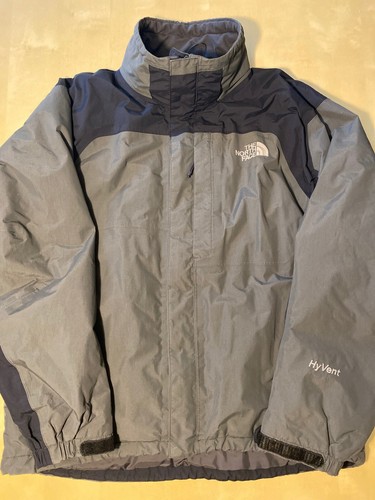 The North Face Mens Winter Hyvent Jacket Medium Gray Gem