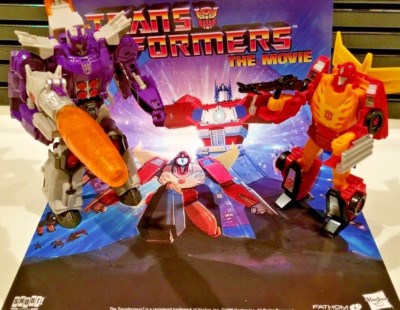 2 Transformers Titans Return Galvatron, Nucleon, Hot Rod, Rodimus Prime & Poster