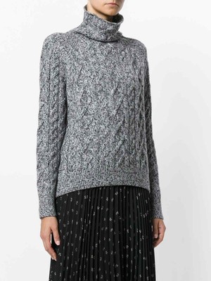 vince cable mock neck merino wool blend sweater