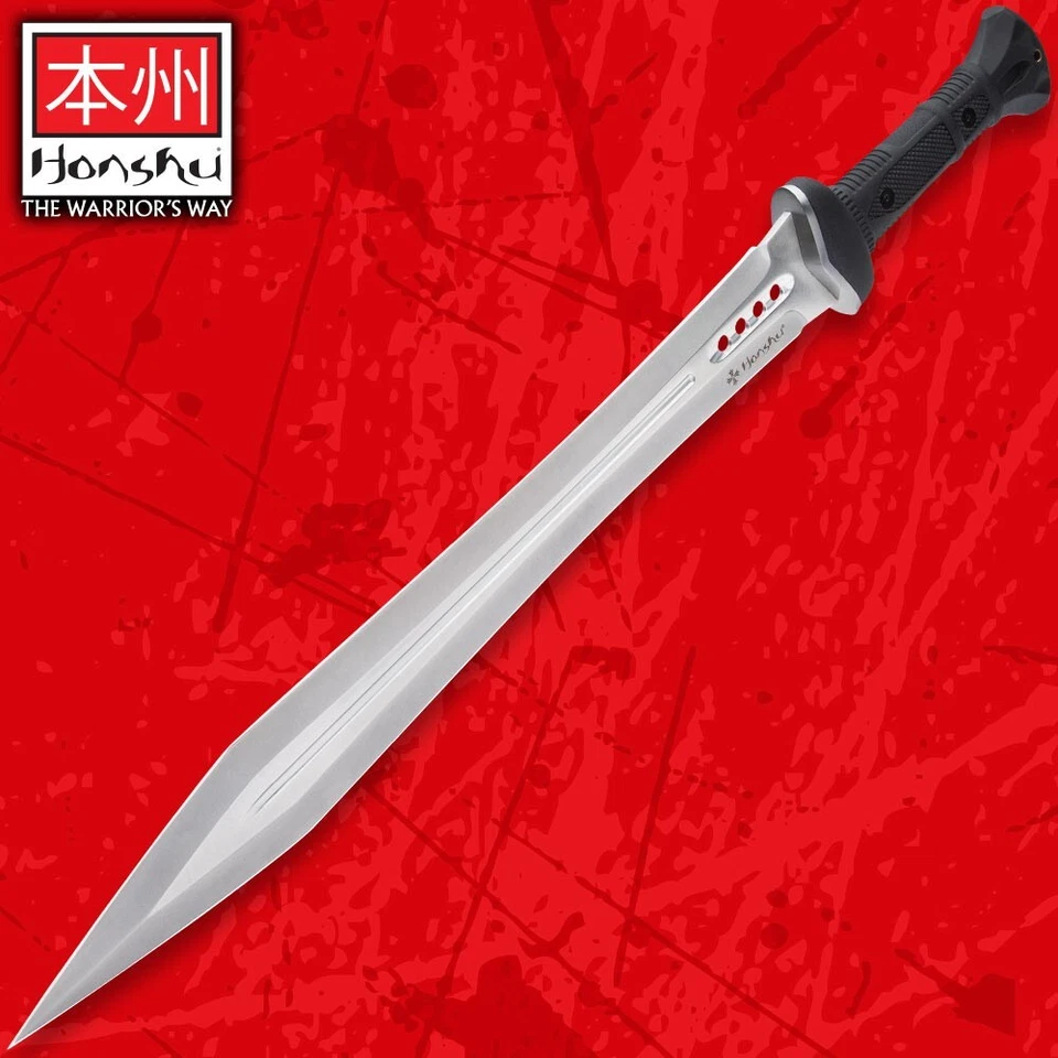 Espada Gladiador Honshu, Bainha de Cinto de Couro, Design Gladius Moderno, 25" No Geral - Imagem 4 de 4