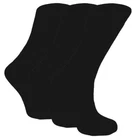 6 Pairs Ladies Black STAY-UP Diabetic Non Elastic 99% Cotton Socks, UK Size 4-8