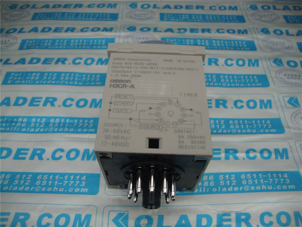 H3CR-A AC24-48/DC12-48, Temporizador multifunción Omron H3CR, 12 → 48 V  dc, 24 → 48V ac, 5A, 2 contactos, tempo. 0.05 s →