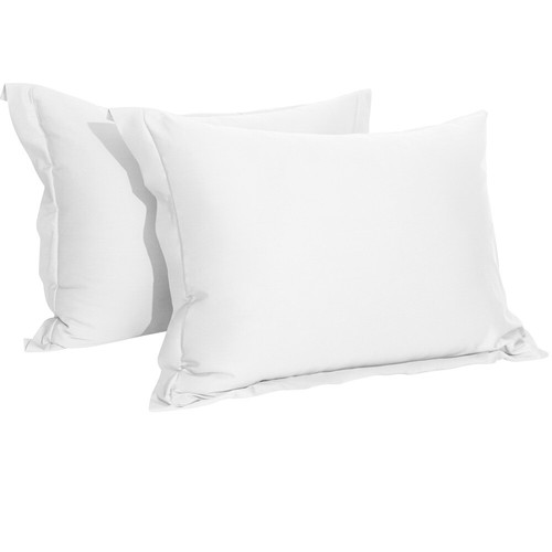 Paquete de 2 fundas de almohada de algodón satén simuladas ultra suaves bonitos colores ricos - Imagen 34 de 39