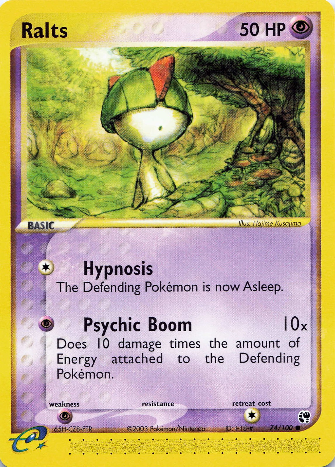 POKEMON Ralts #74/100 Normal Sandstorm NM