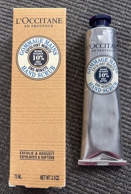 L'occitane 10% Shea Butter One-Minute Hand Scrub 2.5oz/75ml NEW NIB FREE SHIP