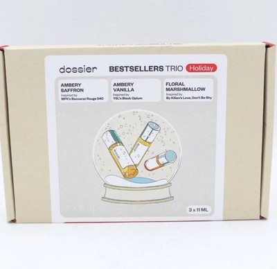 Dossier Bestsellers Trio Ambery Saffron, Ambery Vanilla & Floral Marshmallow EDP