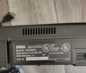 Sega Saturn MK-80000A Complete Console System With 2 MK-80100 Controllers.