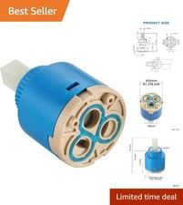 Universal 35mm Ceramic Faucet Cartridge for Standard Kitchen  Bathroom Faucets