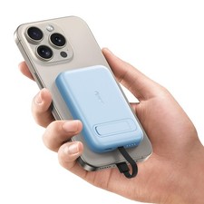 Mini chargeur portable 5200 mAh avec câble intégré, format de poche, petite b...