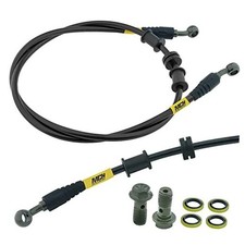 Black Motorcycle Hydraulic Brake Line Oil Hose Pipe - Braided Steel Brake 600mm