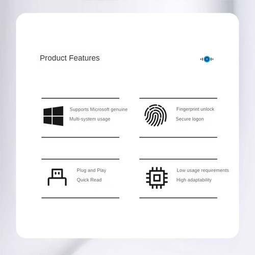 USB Fingerprint Reader Module USB Fingerprint Recognition Device USB4999 - Afbeelding 5 van 10