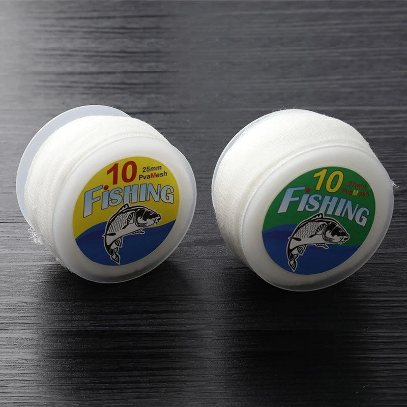 10m PVA Mesh For Carp Fishing Water Soluble Groundbait Feeder Mesh Boilie Fun-$g