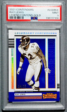 2021 Panini Legendary Contenders RAY LEWIS Gold /25 PSA 9 Ravens