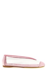MOSCHINO PVC Pink Silk Ballerina Flats New Authentic