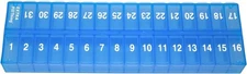 PillThing Monthly Pill Organizer 1 Time a Day, 31 1 Count (Pack of 1), Blue 