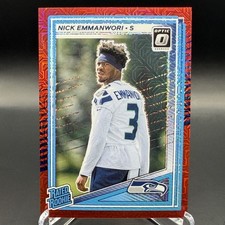 2025 Panini Donruss Optic - Rated Rookie Nick Emmanwori #277 Red Mojo Prizm (RC)