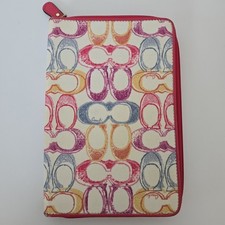 Coach Signature Tablet E-Reader Case Colorful