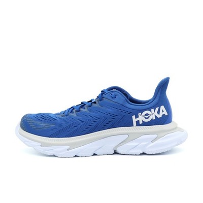 Hoka One Herren Clifton Edge Sneaker Blau Mesh Atmungsaktiv Laufschuhe EU 48