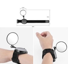 Correa de muñeca ajustable giratoria 360° para espejo retrovisor de bicicleta eléctrica scooter