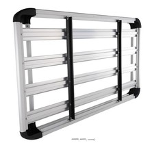 1.6 Universal Aluminium Roof Rack Basket Tray Luggage Cargo Carrier Silver 160CM