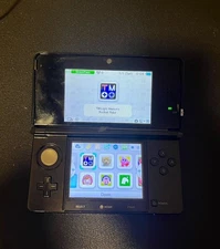 Modded New 3DS black Handheld System with charger and game