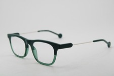 NEW L.A. EYEWORKS CIDER 913 GREEN CLEAR FADE AUTHENTIC EYEGLASSES 49-19