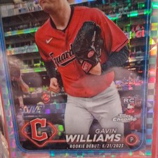 Topps Chrome Update Gavin Williams Rookie Debut #USC77 Refractor Guardians MLB