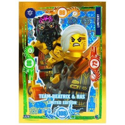 Lego Ninjago Karten Trading Cards Serie 9 - DRAGONS RISING - Gold Karte LE26