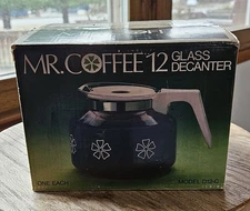 Mr. Coffee Vintage 1976 Replacement 12 Cup Carafe Glass Decanter D12-C