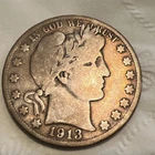 1913-S  Barber Half Dollar Nice VG Z-142