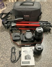Canon EOS Rebel T6 DSLR Digital Camera Kit Black, 18-55mm 75-300mm
