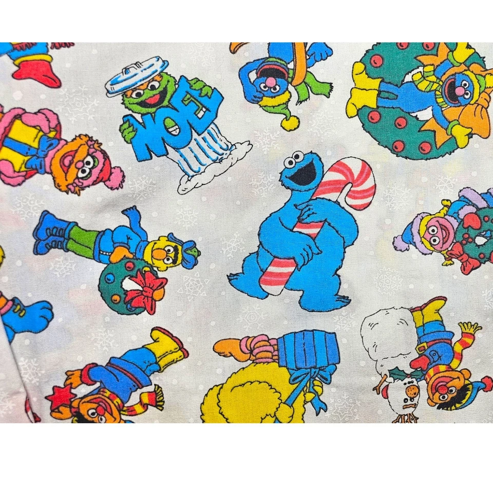 Vintage Sesame Street Exfoliante Manga Larga Enfermera Navidad Invierno Y2K Años 80 UNIFORME S Foto 2 de 4