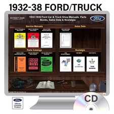 1932-1938 Ford Trucks Cars Shop Manuals Sales Data Parts Books On Cd 1932-1938 Ford Trucks Cars Shop Manuals Sales Data Parts Books On Cd