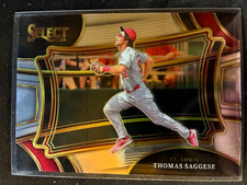 2024 Select Baseball Thomas Saggese No.66 Diamond Level Green Flash Prizm