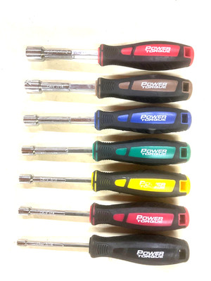POWER TORQUE TOOLS 7-pc. SAE NUT DRIVER SET, 3/16 -1/2 , LIFETIME WARRANTY