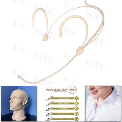 Kopfbedeckung Mikrofon Headset Mikrofon 100-20 KHz 2V-10 VDC 3.5 Mm XLR