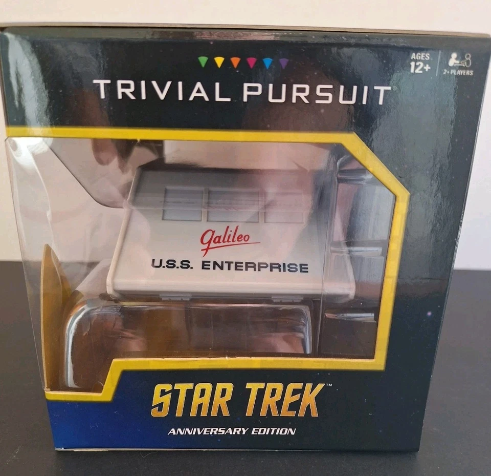 Star Trek 50 Aniversario Trivial Pursuit Galileo Shuttle - Nuevo - Caja Sellada Foto 3 de 4