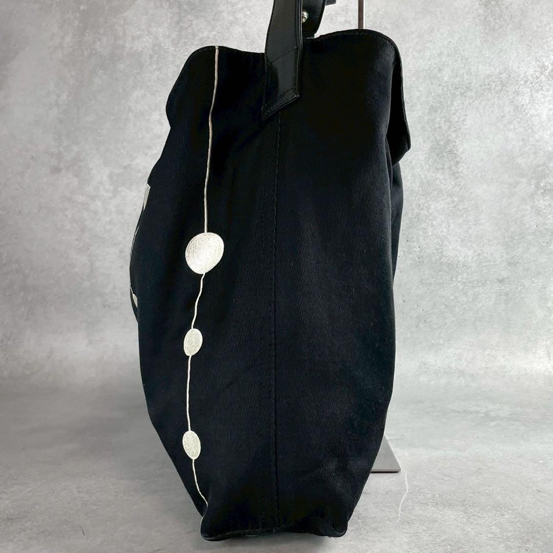 Yohji Yamamoto +NOIR One Shoulder Bag Leather Black Used Authentic