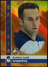 2011 - 2012 ITG Andrew Ladd Captain C Gold /50 #4 Hockey Card