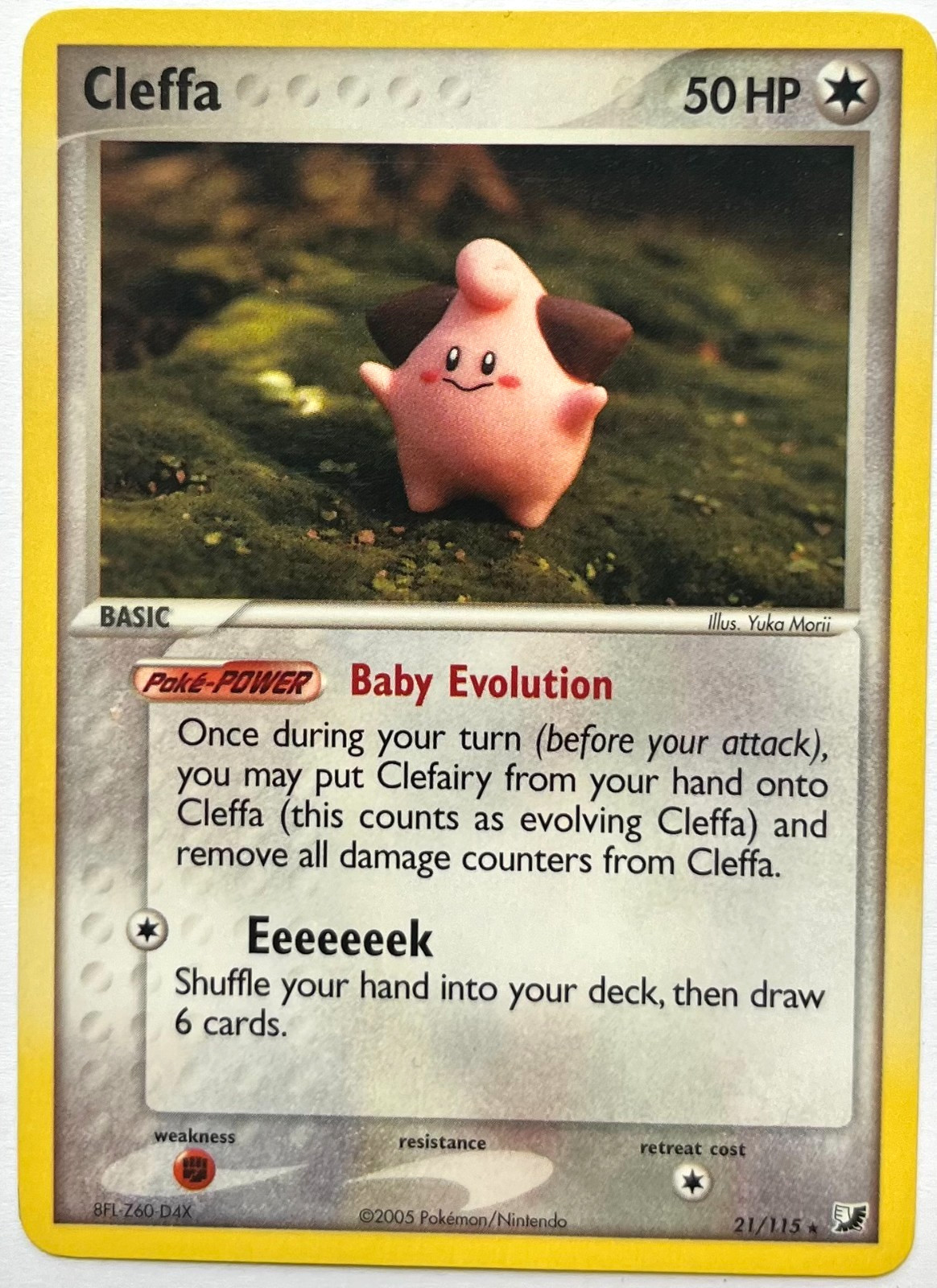 Pokemon Cleffa 21/115 Unseen Forces Rare NEAR MINT
