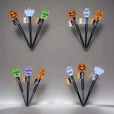 New Halloween Solar Stake Lights Set Of Three Yard Path Garden Patio Decorations